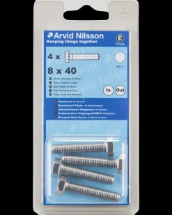 Arvid Nilsson Sætskrue A4 M8 x 40 mm 4-pak| Maskinskruer, Bolte Og Møtrikker
