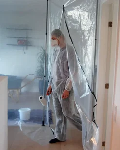 Støvvæg i bæretaske| Afdækning