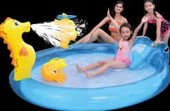 SunClub Børnepool med minilegeland 198 liter| Pool- Og Spatilbehør