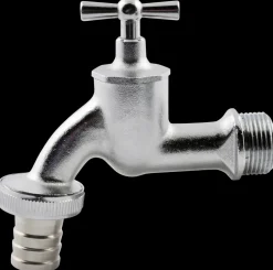 Tappehane til regnvandstønde - krom| Regnvandsbeholdere