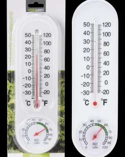 Termometer med hygrometer ude - hvid| Øvrigt Havetilbehør