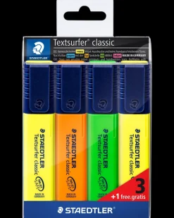 Staedtler Textsurfer Highlighter Classic 4-pak| Kontorartikler
