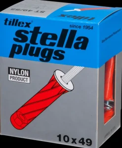 Tillex Plugs pan 5 x 55 mm - rød 25-pak| Dyvler Og Plugs
