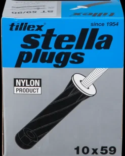 Tillex Plugs pan 5 x 90 mm - sort 25-pak| Dyvler Og Plugs