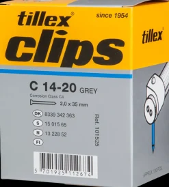 Tillex Skrueclips 18-22 mm - hvid| Kabelclips
