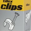Tillex Skrueclips 7-10 mm - hvid| Kabelclips