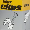Tillex Skrueclips 8-12 mm - hvid| Kabelclips
