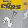 Tillex Skrueclips 10-14 mm - hvid| Kabelclips
