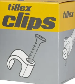 Tillex Skrueclips 10-14 mm - hvid| Kabelclips
