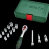 Bosch Topnøglesæt 1/4" - 14 dele| Topnøglesæt Og Skralder