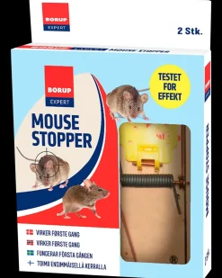 BORUP Expert Træmusefælde - 2 stk| Mus- Og Rottefælder