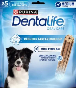Dentalife Tyggestænger Medium - 5 stk| Hundefoder, Kattemad Og Godbidder