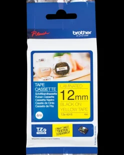 brother at your side TZe tape 4 m - sort/gul| Kontorartikler