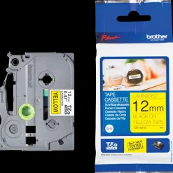 brother at your side TZe tape 4 m - sort/gul| Kontorartikler