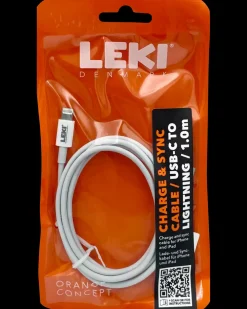 Leki Denmark USB-C til Lightning Kabel - 1 meter| Mobiltilbehør
