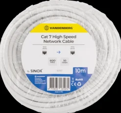 VANDENBERG Netværkskabel Cat7 10 meter - hvid| Netværkskabler Og Tilbehør