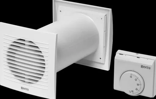 EUROPLAST Varmefordeler med termostat| Ventilation Og Varmeflytning