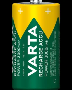 Varta Genopladelig batteri - C 3000mAh 2-pak| Batterier