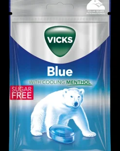 Vicks Blue sukkerfri 72 g| Slik