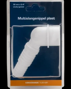 Vinkelslangestuds 3/4'' - Ø19-23 mm - 45°| Rør Og Fittings