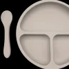 WeCare Spisesæt i silikone - grå| Spisetid