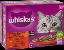 Whiskas Kødmenu 7 år+ 12 x 85 g| Hundefoder, Kattemad Og Godbidder
