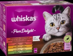 Whiskas Pure Delight 1 år+ 12 x 85 g| Hundefoder, Kattemad Og Godbidder